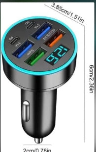 6 in 1car charger