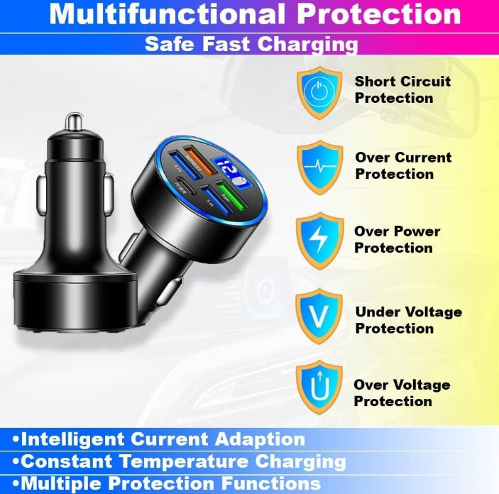 6 in 1car charger